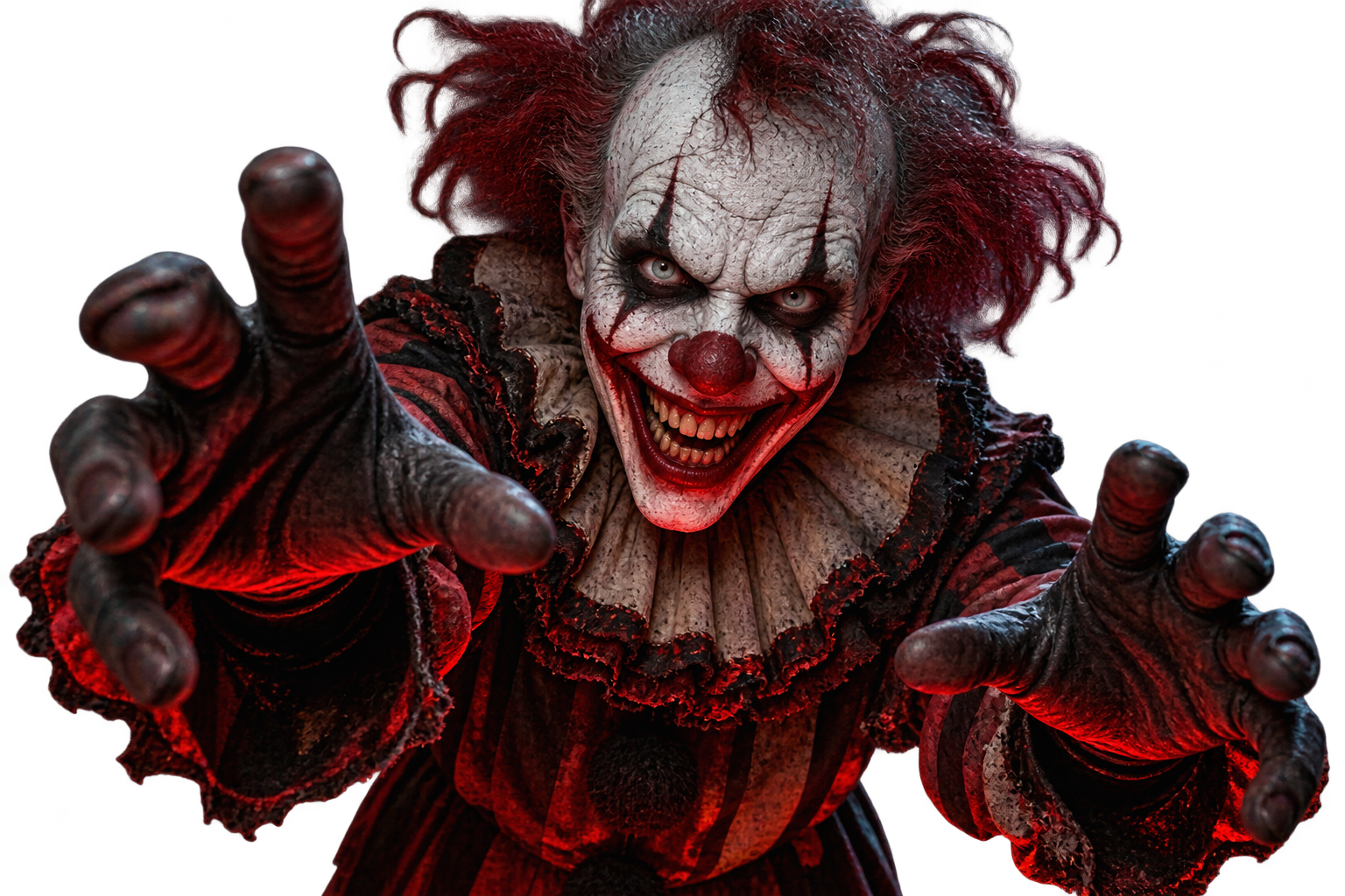 A terrifying clown